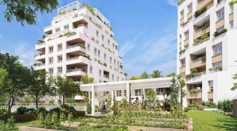 Programme immobilier neuf Vues Ciel - Villeurbanne : logements neufs écologiques et lumineux proche des transports (69100) - Référence : 15374
