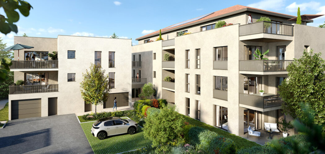 Programme immobilier neuf Millésime - Belleville-en-Beaujolais cadre verdoyant près de la gare (69220) - Référence : 18136