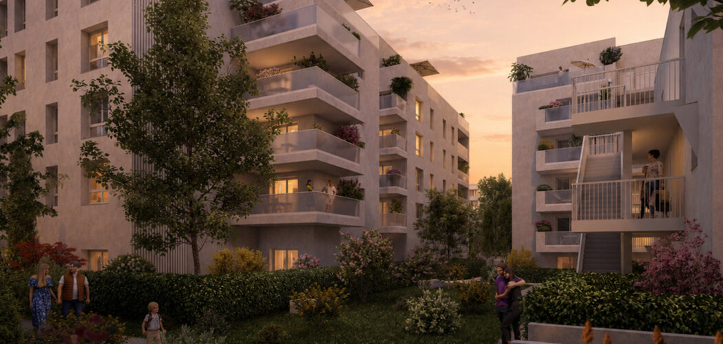 Programme immobilier neuf ARBORETUM - Décines-Charpieu cadre résidentiel près du tramway T3 (69150) - Référence : 18154