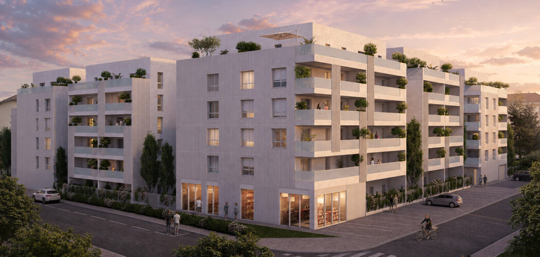 Programme immobilier neuf ARBORETUM - Décines-Charpieu cadre résidentiel près du tramway T3 (69150) - Référence : 18154