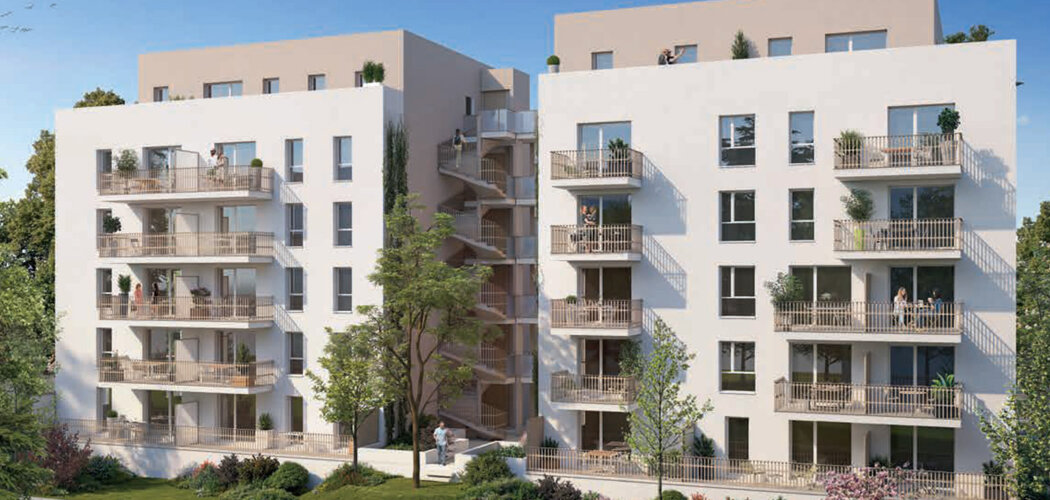Programme immobilier neuf Le Clos de la Verrerie - Givors cadre de vie pratique proche Lyon et transports TER (69700) - Référence : 17087
