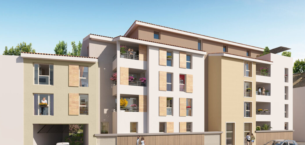 Programme immobilier neuf Square République - Givors proche gare avec cœur d’îlot végétalisé (69700) - Référence : 17009
