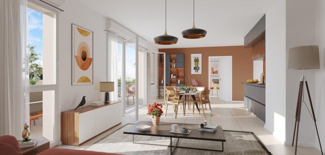 Programme immobilier neuf Square République - Givors proche gare avec cœur d’îlot végétalisé (69700) - Référence : 17009