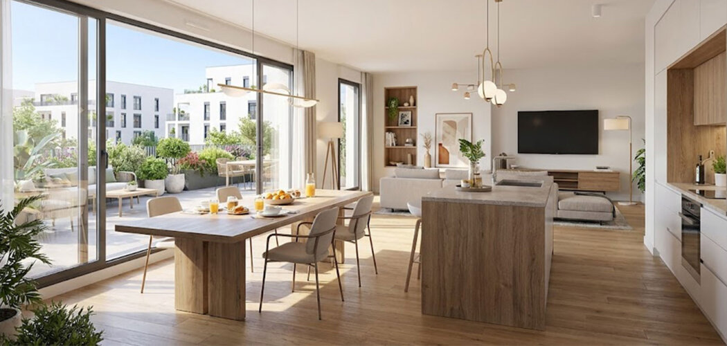 Programme immobilier neuf LUMINANCE - Lyon 08 résidence neuve proche tram T6 (69008) - Référence : 17233