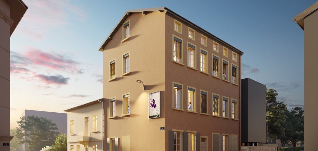 Programme immobilier neuf PLAT'O (69) - Lyon 4 : logements neufs sécurisés et verdoyants proche des transports (69004) - Référence : 8785
