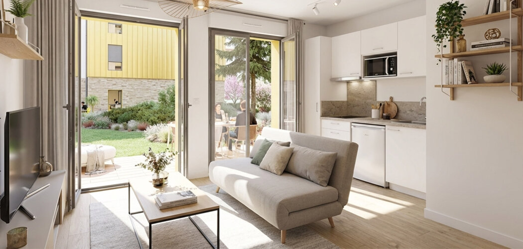Programme immobilier neuf RUBIX - Oullins-Pierre-Bénite studios meublés pour étudiants Lyon (69600) - Référence : 15985