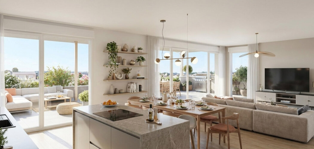 Programme immobilier neuf MURMÛRE - Saint-Bonnet-de-Mure appartements avec extérieurs dans l’Est lyonnais (69720) - Référence : 17320